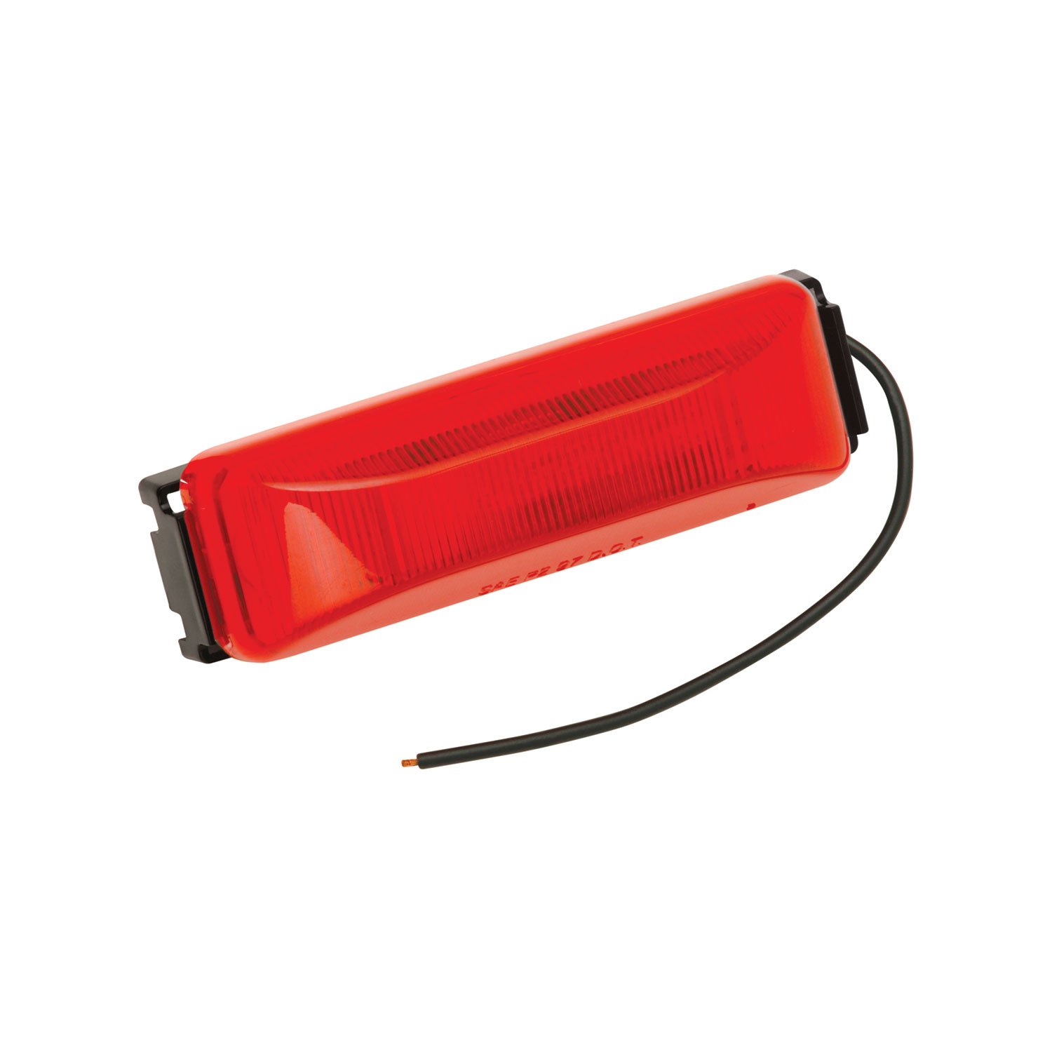 Bargman 42-38-033 Red LED Clearance Light with Black Base and Pigtail